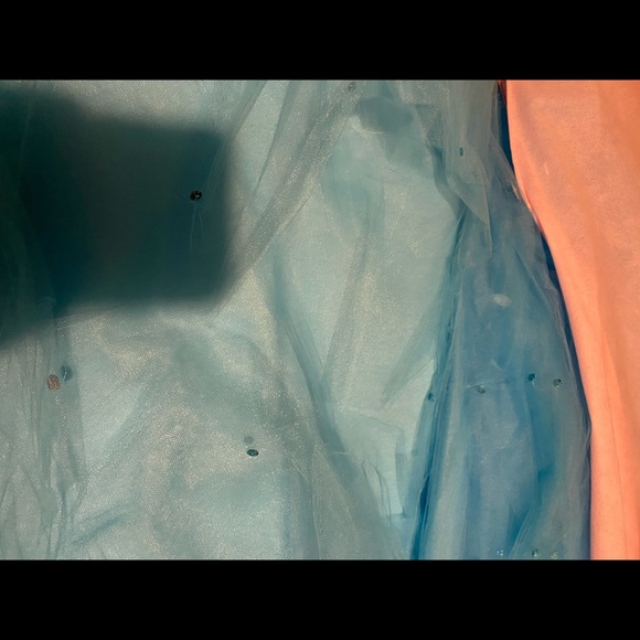 Blue/White Grad Dress - Picture 5 of 5